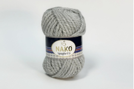  Пряжа "Spaghetti" 100 гр / 60м  |1: сірий світл. 00195|