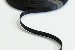  Стрічка атласна 06 мм ляссе  |1: чорн. |