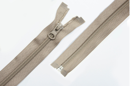  Застiбка-блискавка  Т5   75 см 1 замок (МН)  |6: беж.сірий |