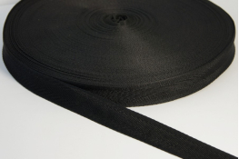  Стрічка кіперна 25 мм (ушкова)  |1: чорн. |