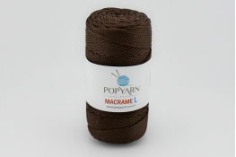  Пряжа-шнур POPYARN Macrame L  |6: шокол. 420|