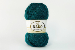  Пряжа NAKO Angora Luks Simli  |8: бірюз.темн. 10171|