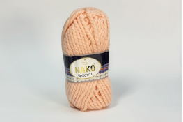  Пряжа "Spaghetti" 100 гр / 60м  |3: персик.блід. 11527|