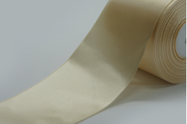  Стрічка атласна 75 мм  |2: молочн. |