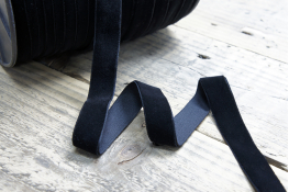  Тасьма велюр 20 мм  |1: чорн. |