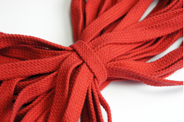  Шнур 15.0 мм для взуття (бавовна)  |5: червон. |