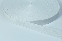  Стрічка кіперна 20 мм  |2: білий |