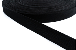  Стрічка ремінна 40 мм (бавовна)  |1: чорн. |