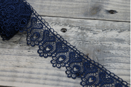  Мереживо  45 мм (гіпюр) арт.4G4083  |9: синій темн. |