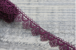  Мереживо  30 мм (гіпюр) арт.4G4025  |5: борд. |