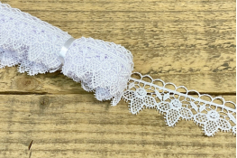  Мереживо  35 мм (гіпюр) арт.4G4026  |2: білий |