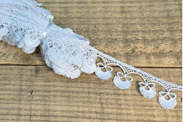  Мереживо  40 мм (гіпюр) арт.4G4059  |2: білий |