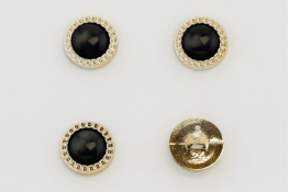  Гудзик 15 мм арт.КМ-16  |1: чорн. |