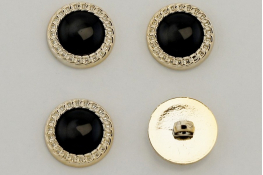  Гудзик 21 мм  арт.КМ-16  |1: чорн. |