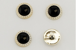  Гудзик 18 мм  арт.КМ-16  |1: чорн. |