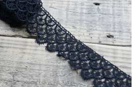  Мереживо  55 мм (гіпюр) арт.4G4232  |1: чорн. |