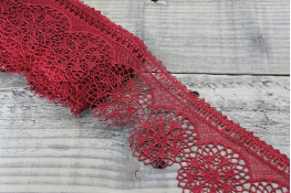  Мереживо  80 мм (гіпюр) арт.8G8049  |5: червон. |