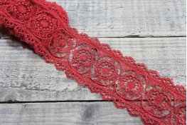  Мереживо 110 мм (гіпюр) арт.GB76  |5: червон. |