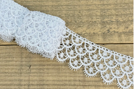  Мереживо  55 мм (гіпюр) арт.4G4232  |2: білий |