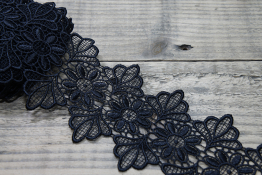  Мереживо 105 мм (гіпюр) арт.8G8016  |1: чорн. |