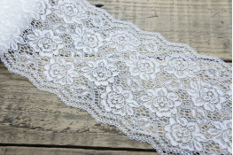  Мереживо 160 мм (еластичне)  |2: молоч.яскрав. |