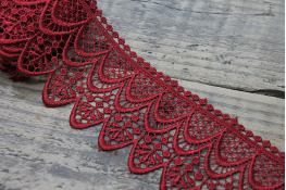  Мереживо  70 мм (гіпюр) арт.4G4153  |5: червон. |