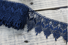  Мереживо  70 мм (гіпюр) арт.4G4230  |9: синій темн. |