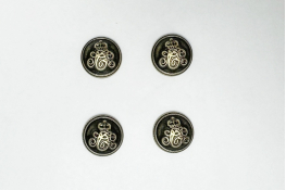  Гудзик 15 мм арт.257е  |10: латунь стар. |