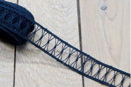  Мереживо  25 мм (гіпюр) арт.GB20  |1: чорн. |