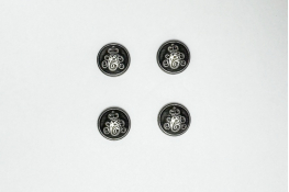  Гудзик 15 мм арт.257е  |10: нiкель |