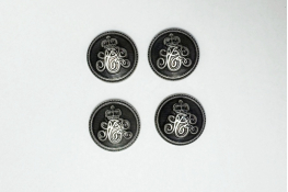  Гудзик 25 мм арт.257е  |10: нiкель |