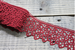  Мереживо  70 мм (гіпюр) арт.4G4193  |5: червон. |