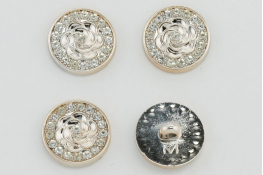  Гудзик 21 мм на ніжці арт. FR-10  |10: золото |