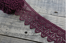  Мереживо  70 мм (гіпюр) арт.4G4153  |5: борд. |