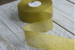  Стрічка люрекс 36 мм  |10: золото |
