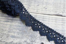  Мереживо  40 мм (гіпюр) арт.4G4247  |1: чорн. |