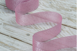  Стрічка люрекс 36 мм  |4: рожев. |