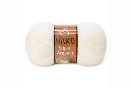  Пряжа "Super Angora" 100 гр / 395м  |2: молоч.яскрав. 23403|