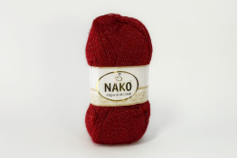  Пряжа NAKO Angora Luks Simli  |5: червон.яскр. 01175|