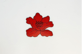  Термоаплiкацiя "Мак" 100х112 мм  |5: червон. |