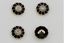  Гудзик 18 мм арт.КМ-04  |1: чорн. |