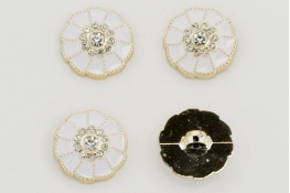  Гудзик 21 мм арт.КМ-04  |2: білий |