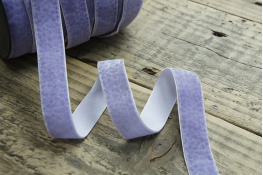  Тасьма велюр 20 мм з відтиском  |9: бузков.фіолет. |