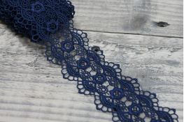 Мереживо  55 мм (гіпюр) арт.4G4109  |9: синій темн. |