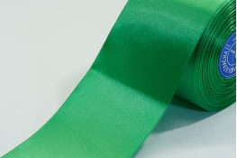  Стрічка атласна 75 мм  |7: зелен. |