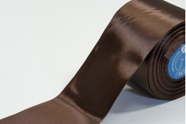  Стрічка атласна 75 мм  |6: коричн.темн. |