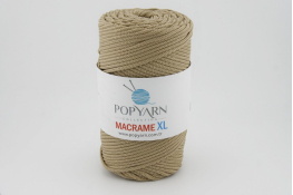  Пряжа-шнур POPYARN Macrame XL  |6: беж. 410|