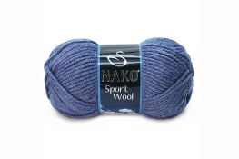 Пряжа "Sport wool" 100 гр / 120м  |9: синій темн. 23162|