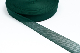 Тасьма облямівочна 32 мм в`язана  |7: зелен.темн. |