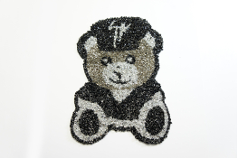  Термоаплікація зі стразами "Ведмедик"